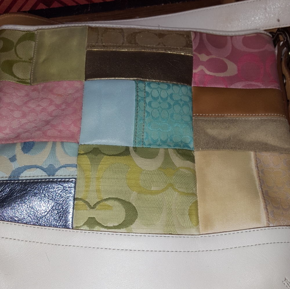 Coach white large patchwork bag - Picture 3 of 7
